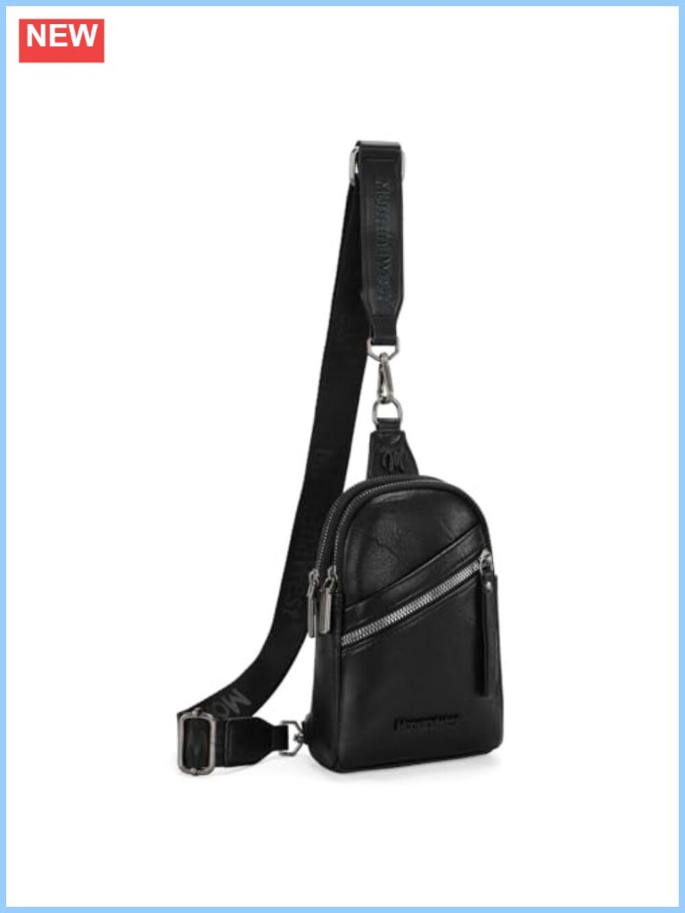 Small PU Leather Crossbody Sling Bag Fanny Pack Purse